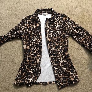 Cheetah Print Blazer